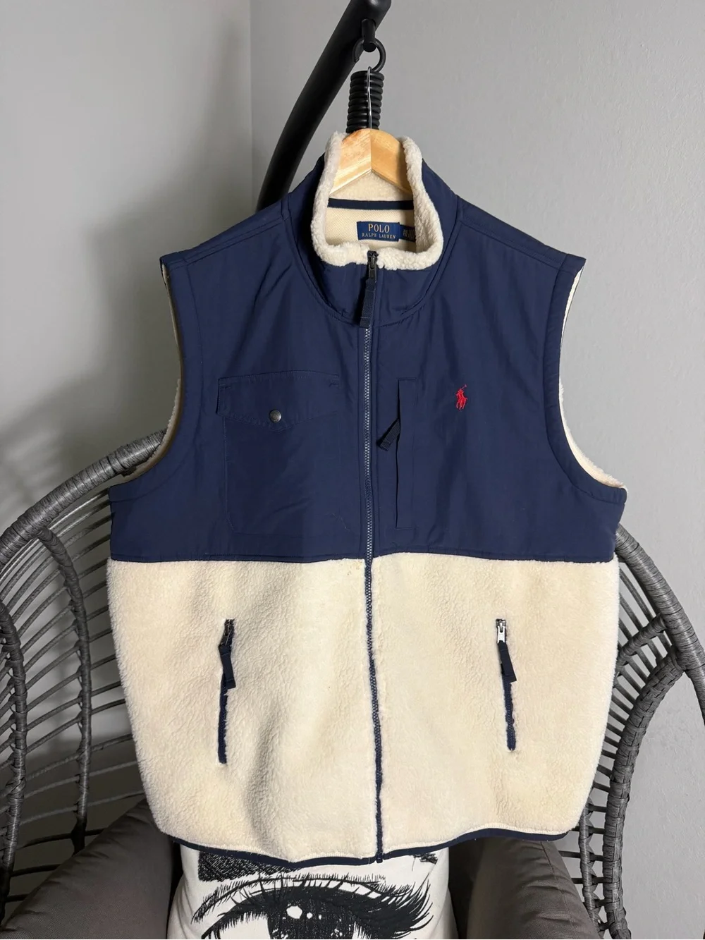 Polo Ralph Lauren Hybrid High Pile Fleece Wind Blocking Vest  XXL